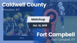 Matchup: Caldwell County vs. Fort Campbell  2018