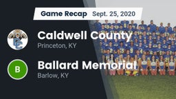 Recap: Caldwell County  vs. Ballard Memorial  2020