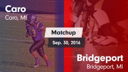 Matchup: Caro vs. Bridgeport  2016