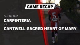 Recap: Carpinteria  vs. Cantwell-Sacred Heart of Mary  2015