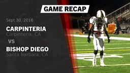 Recap: Carpinteria  vs. Bishop Diego  2016