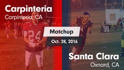 Matchup: Carpinteria vs. Santa Clara  2016