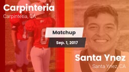 Matchup: Carpinteria vs. Santa Ynez  2017