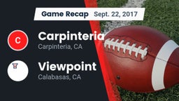 Recap: Carpinteria  vs. Viewpoint  2017