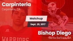 Matchup: Carpinteria vs. Bishop Diego  2017