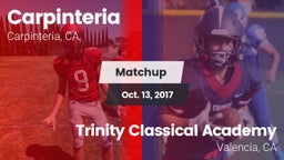 Matchup: Carpinteria vs. Trinity Classical Academy  2017