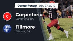 Recap: Carpinteria  vs. Fillmore  2017