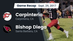 Recap: Carpinteria  vs. Bishop Diego  2017