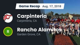 Recap: Carpinteria  vs. Rancho Alamitos  2018