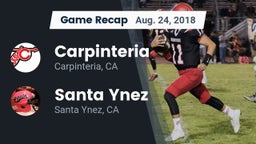 Recap: Carpinteria  vs. Santa Ynez  2018