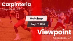 Matchup: Carpinteria vs. Viewpoint  2018