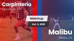 Matchup: Carpinteria vs. Malibu  2018