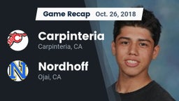 Recap: Carpinteria  vs. Nordhoff  2018