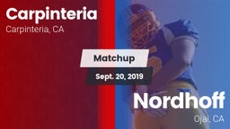 Matchup: Carpinteria vs. Nordhoff  2019