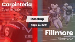Matchup: Carpinteria vs. Fillmore  2019