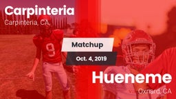 Matchup: Carpinteria vs. Hueneme  2019