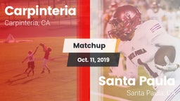 Matchup: Carpinteria vs. Santa Paula  2019