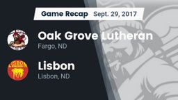 Recap: Oak Grove Lutheran  vs. Lisbon  2017