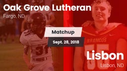 Matchup: Oak Grove Lutheran vs. Lisbon  2018