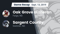 Recap: Oak Grove Lutheran  vs. Sargent County 2019