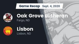 Recap: Oak Grove Lutheran  vs. Lisbon  2020