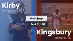 Matchup: Kirby vs. Kingsbury  2017