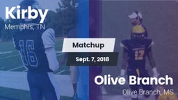 Matchup: Kirby vs. Olive Branch  2018