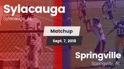 Matchup: Sylacauga vs. Springville  2018