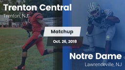 Matchup: Trenton Central vs. Notre Dame  2018