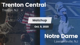 Matchup: Trenton Central vs. Notre Dame  2020