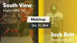 Matchup: South View vs. Jack Britt  2016