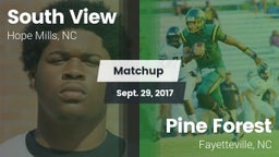 Matchup: South View vs. Pine Forest  2017