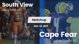 Matchup: South View vs. Cape Fear  2017