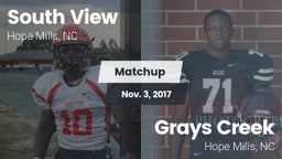Matchup: South View vs. Grays Creek  2017