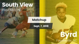 Matchup: South View vs. Byrd  2018