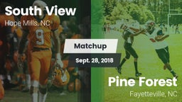 Matchup: South View vs. Pine Forest  2018