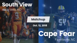 Matchup: South View vs. Cape Fear  2018