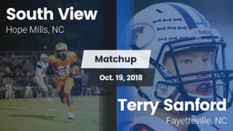 Matchup: South View vs. Terry Sanford  2018