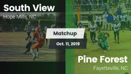 Matchup: South View vs. Pine Forest  2019