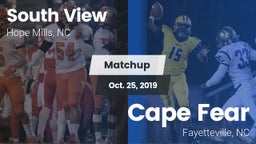 Matchup: South View vs. Cape Fear  2019