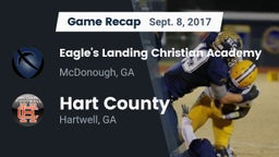 Recap: Eagle's Landing Christian Academy  vs. Hart County  2017