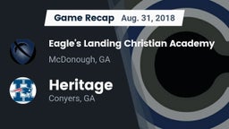 Recap: Eagle's Landing Christian Academy  vs. Heritage  2018