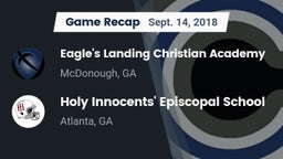 Recap: Eagle's Landing Christian Academy  vs. Holy Innocents' Episcopal School 2018