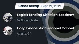 Recap: Eagle's Landing Christian Academy  vs. Holy Innocents' Episcopal School 2019