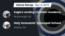 Recap: Eagle's Landing Christian Academy  vs. Holy Innocents' Episcopal School 2019