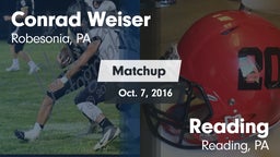 Matchup: Weiser vs. Reading  2016