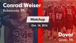 Matchup: Weiser vs. Dover  2016