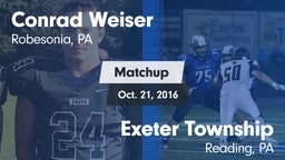 Matchup: Weiser vs. Exeter Township  2016