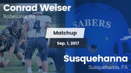 Matchup: Weiser vs. Susquehanna  2017