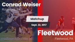 Matchup: Weiser vs. Fleetwood  2017